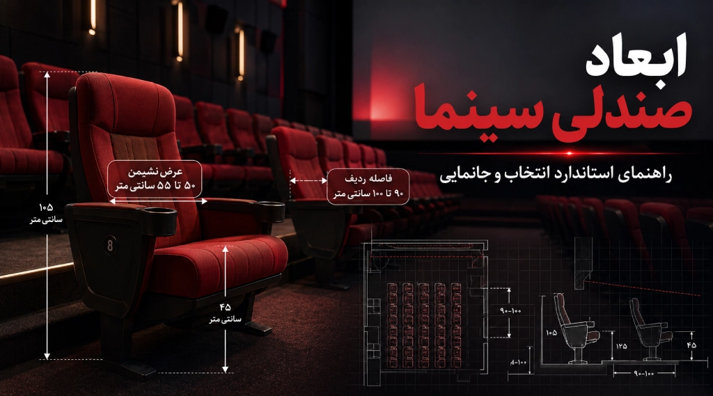 ابعاد صندلی سینما