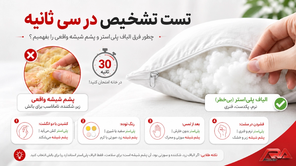 بالش پشم شیشه ضرر دارد